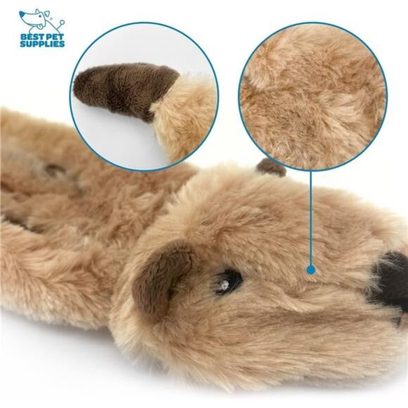 Dog Squeaky Chew Toys Fun Skin,Plush,Wild Duck,Hare,Squirrel,Alligator - Picture 5 of 7